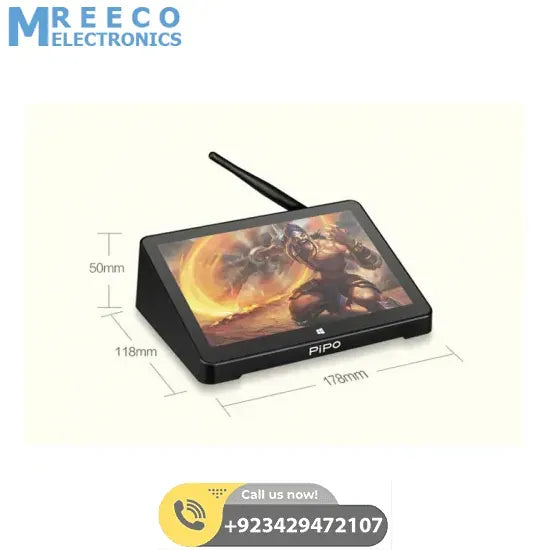 PiPO X8 Pro Mini PC 2GB 32GB Intel Z8350 Quad Core Win10 7.0 Inch WiFi Bluetooth - Front View