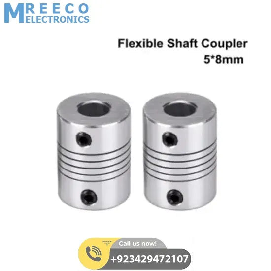 5x10mm Flexible Coupling Shaft - Side View