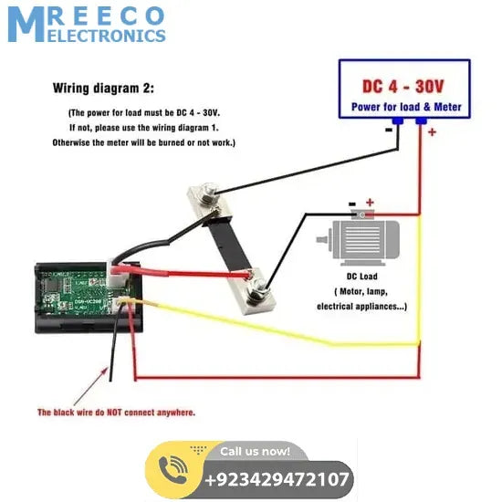100A Digital Display Voltmeter Ammeter ZFX VC288 Dual LED Voltage Current Tester Monitor Panel Gauge WIth Shunt - Top View