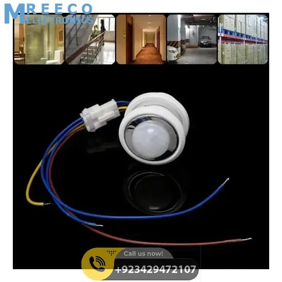 Mini Ceiling Mount LED PIR Detector Infrared Motion Sensor Switch 40mm - Top View