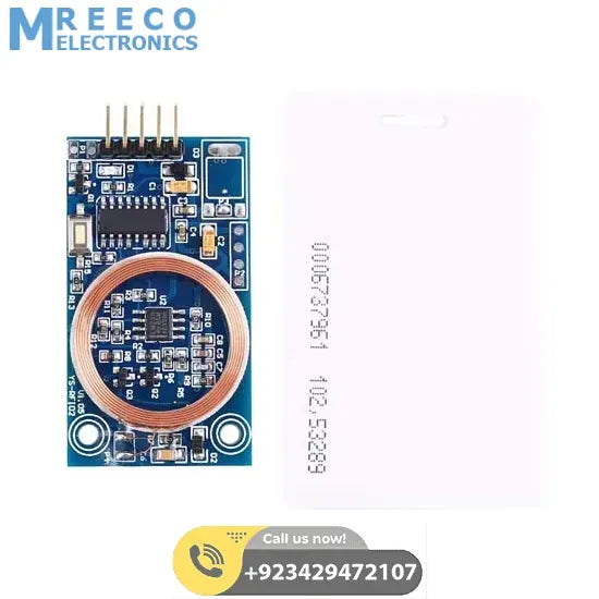 ID Card Decoder RFID Reader Module 125KHz TK4100 UART Output Board For Access Control DIY Modification - Back View