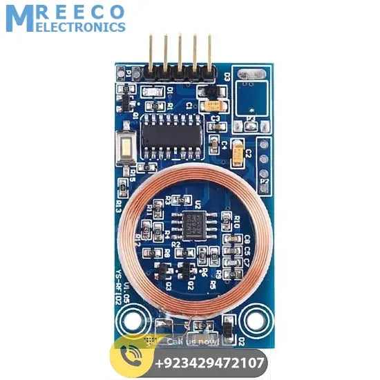 ID Card Decoder RFID Reader Module 125KHz TK4100 UART Output Board For Access Control DIY Modification - Bottom View