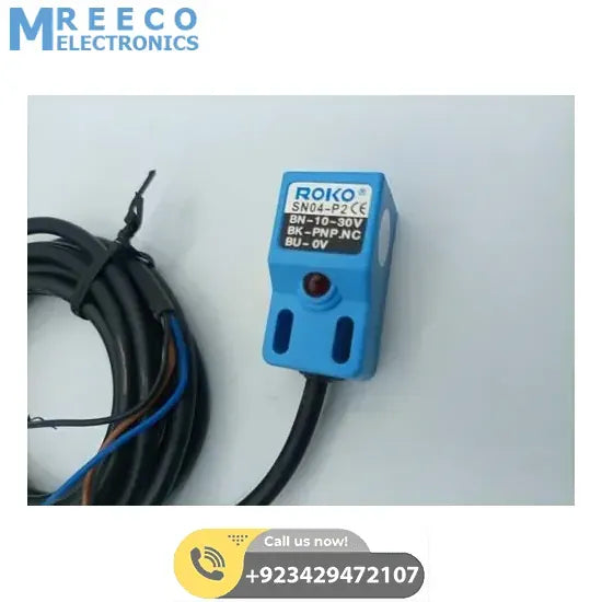 SN04-P2 4mm Inductive Proximity Sensor Detection Switch PNP NC DC 10~30V US - Front View