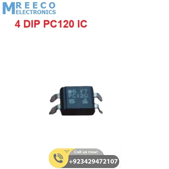 PC120 Optocoupler Photocoupler PC120 DIP4 PC 120 DIP-4 DIP optocoupler - Front View