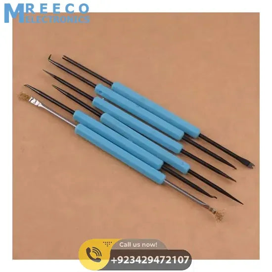 6pcs Solder Assist Disassembly Tools Kit Fit For BGA PCB Repair Rework Weld - Front View