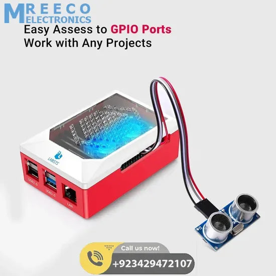 Raspberry Pi 4 B Model B Starter Kit 8GB RAM and 32GB SD Card - Top View