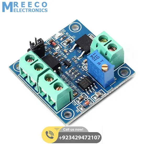 PWM to Voltage Converter Module 0%-100% to 0-10V for PLC MCU Digital to Analog Signal PWM Adjustabl Converter Power Module - Back View