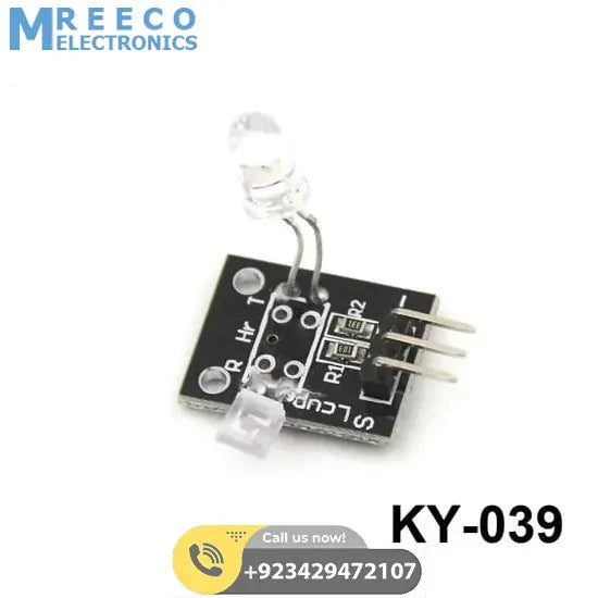 Heart Beat Detector Module KY 039 Heart Rate Sensor - Front View