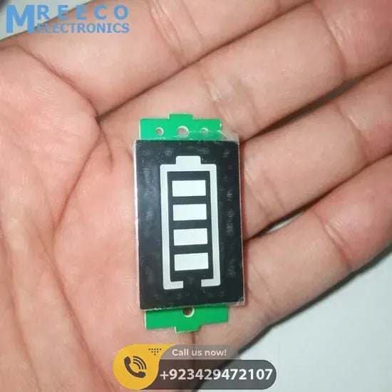 1s To 8s Adjustable Lithium Battery Fuel Gauge LED Display Battery Capacity Indicator Board Module - Side View