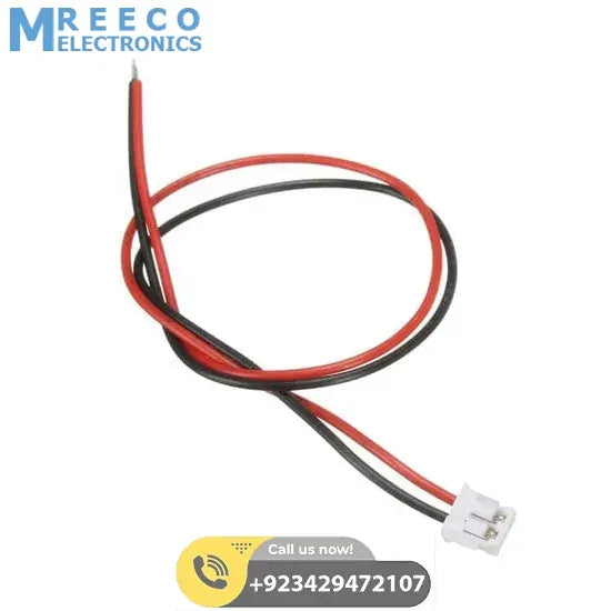 1 Piece 2.54mm Pitch JST2.54 Plug 2 PIN Extension Wire Connector - Back View