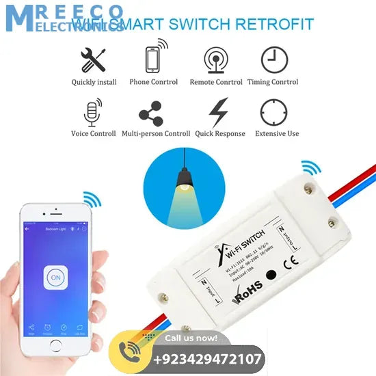 SONOFF Basic 10A WiFi Remote Switch Smart Wireless Automation Module - Bottom View