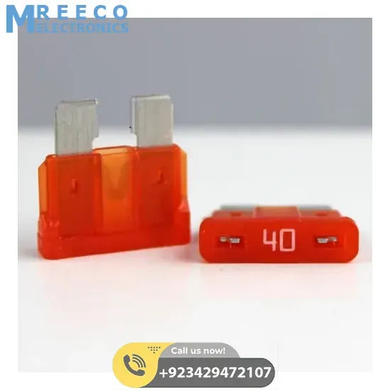 40 Amp Plug In Automotive Auto Fuse Car Fuse - Side View