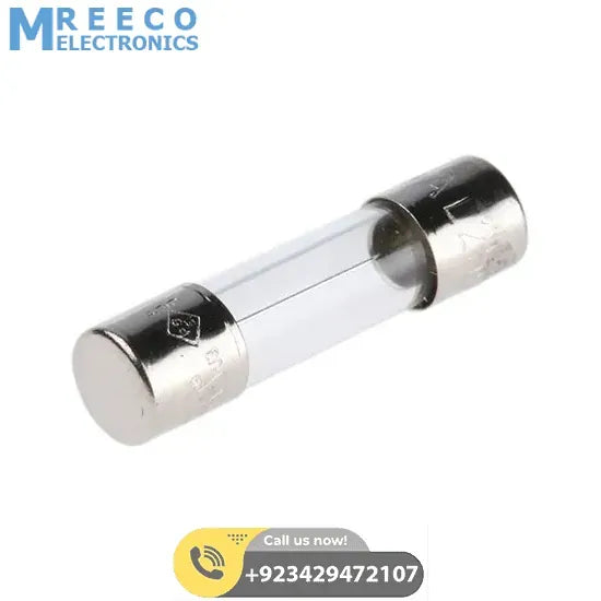 500 mAMP 5x20mm 500VAC glass fuse In Pakistan - Side View