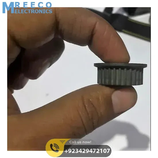 3mm Timing Pulley P28 - Side View