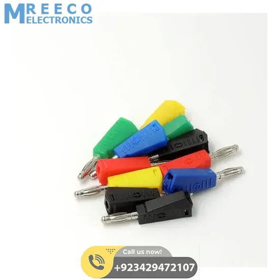 Stackable 4mm Banana Plugs Jacks Connector - Front View