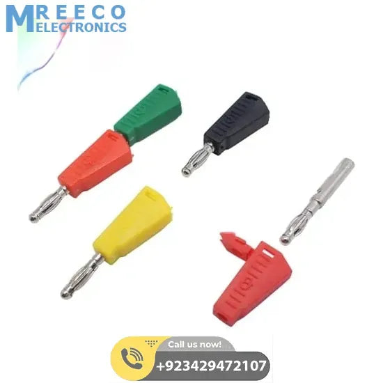 Stackable 4mm Banana Plugs Jacks Connector - Side View