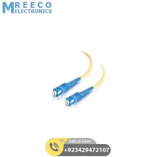 SC to SC Fiber Patch Cord Cable 20M - Side View