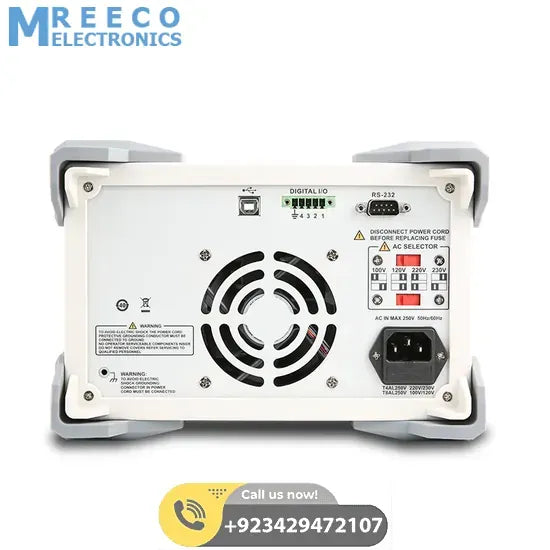 UNI-T UDP3305C 315W Programmable linear DC power supply 5A 30V 3 CH variable DC power supply - Back View