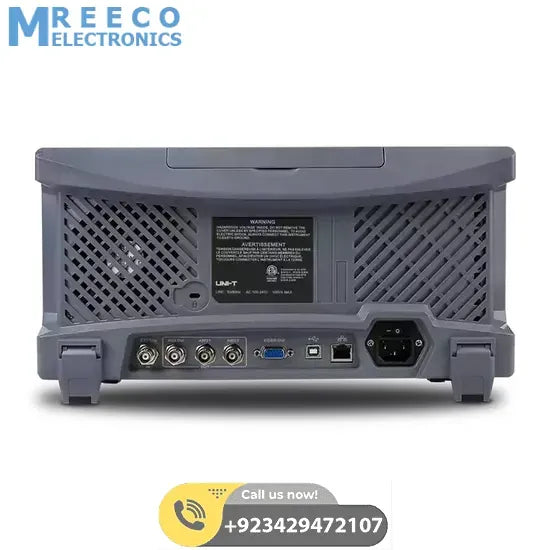 UNI-T MSO3154E 150MHz Mixed Signal 4 Channel Digital Oscilloscope - Back View