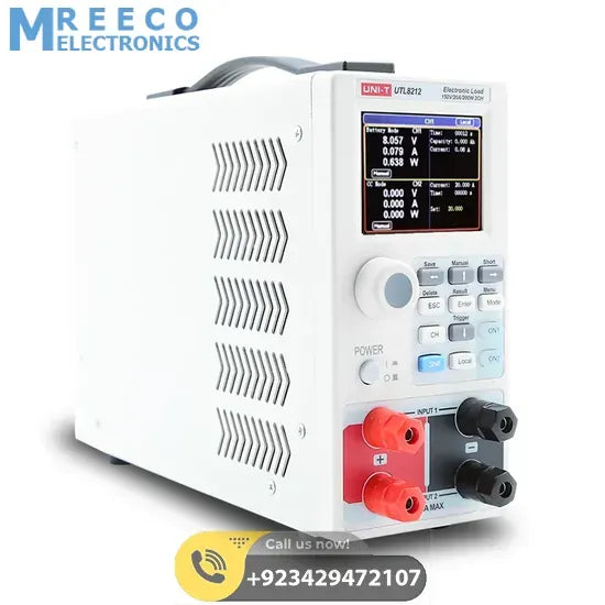 UNI-T UTL8212 High-Precision Compact DC Electronic Load Tester Power Supply Current Test - Back View