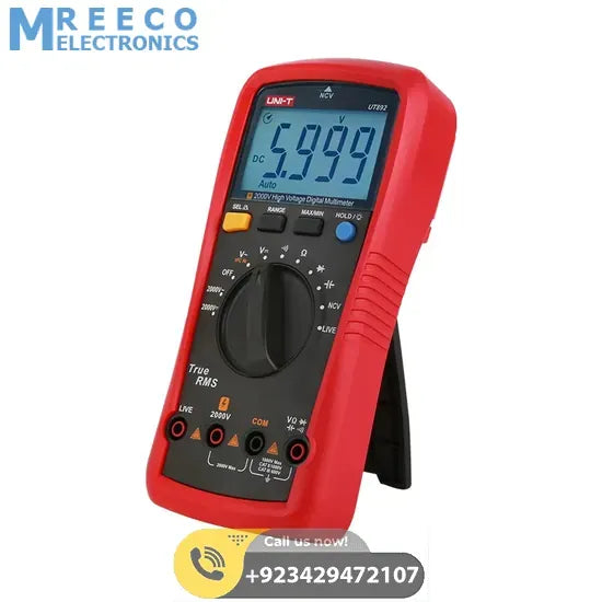 UT892 2000V AC/DC High Voltage Digital Multimeter - Side View