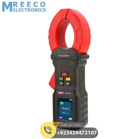 UNI-T UT278C Ground Pile Clamp Earth Resistance Tester - Side View