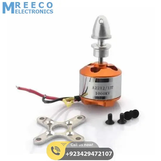 A2212 1000KV Brushless DC Motor BLDC - Front View