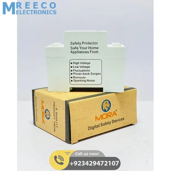 63A 220V Mora voltage protector , Adjustable Device for Voltage Mora Bulgaria in Pakistan - Back View