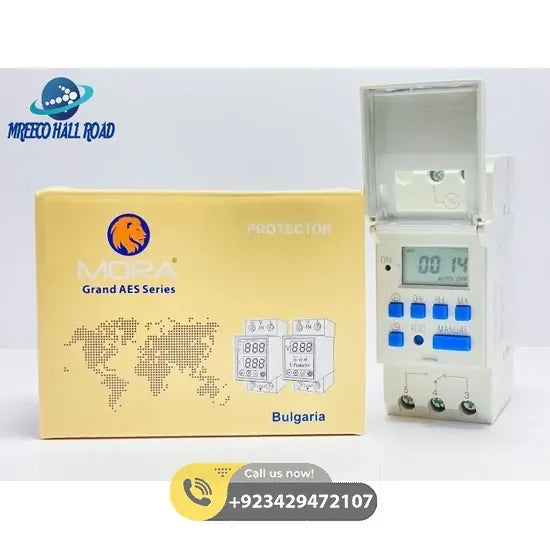 Mora AES 15A Weekly Programmable Timer in Pakistan - Top View