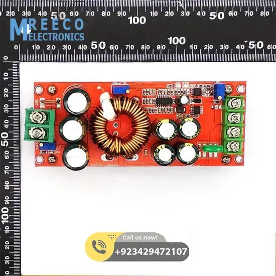 1200W 20A DC Converter Boost Step-up Power Supply Module IN 8-60V OUT 12-83V - Top View