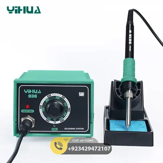 Adjustable Temperature Electric Soldering Iron Station YIHUA YH 936 - Back View