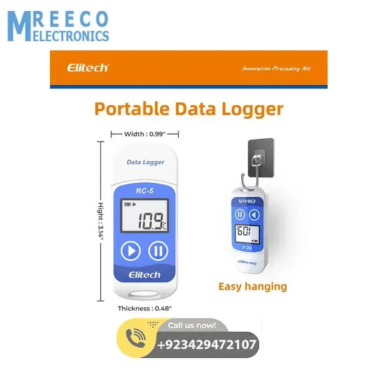 RC-5 Temperature Data Logger Multi-Use USB Temperature Recorder Elitech in Pakistan - Top View