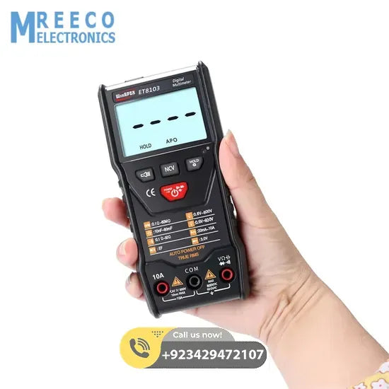 WinAPEX ET8103 LCD Auto Measure Digital Multimeter 6000 Counts - Back View