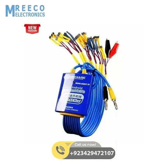Mechanic iBoot AD Max+ Boot Control Power Supply Test Cable for iPhone Max and Android - Front View