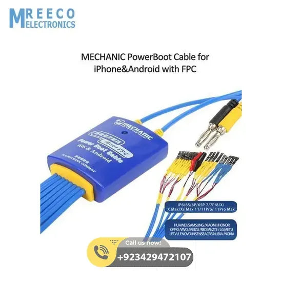 MECHANIC iBoot FPC+ for Android IOS Power Boot Control line Cell phone Test Power Supply Cable for iPhone Huawei Xiaomi Samsung - Back View