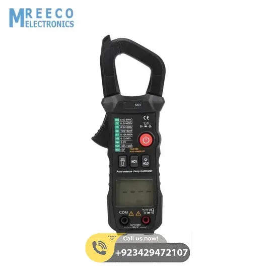 ET8201 600A 600V AC Clamp Meter Intelligent Automatic Identification High Accuracy Multimeter Ammeter - Side View