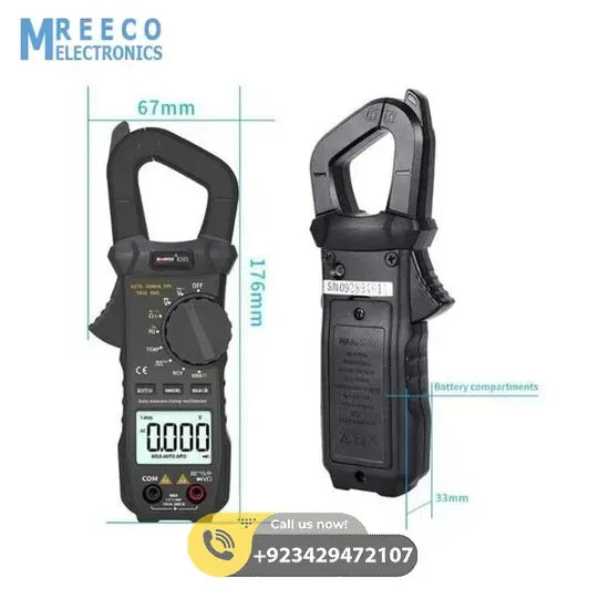 WinAPEX 8203 ET8203 600A AC/DC Digital Clamp Meter - Side View