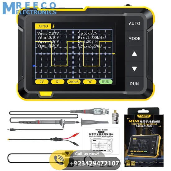 FNIRSI® DSO-152 200KHz 2.5MS/s Mini Pocket Handheld Digital DSO Oscilloscope
