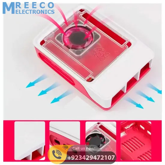 Official Raspberry Pi 5 Case Enclosure with Cooling Fan for RPi 5