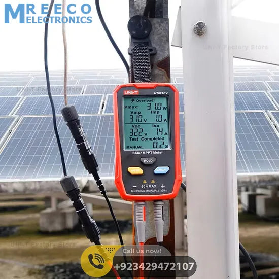 UNI-T UT673PV Solor MPPT Meter Photovoltaic Max Power Pmax Lmp Voc Lsc Peak Open Circuit Voltage Short Circuit Current Tester