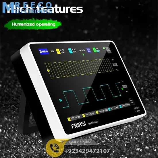 FNIRSI® 1013D Tablet Dual Channel 100MHz 1GS/s Touchable Panel Oscilloscope