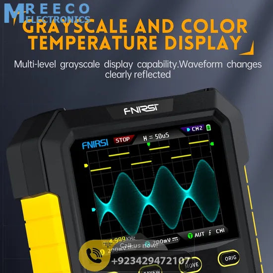 FNIRSI® DPOX180H 2-IN-1 Dual Channel 180MHz 500MS/s Digital Phosphor Oscilloscope Signal Generator