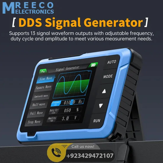 FNIRSI® DSO-510 10MHz 48MS/s Mini Handheld Digital Oscilloscope Signal Generator