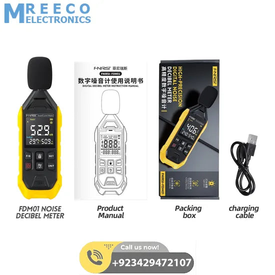 FNIRSI® FDM01 High-precision Digital Noise Decibel Meter