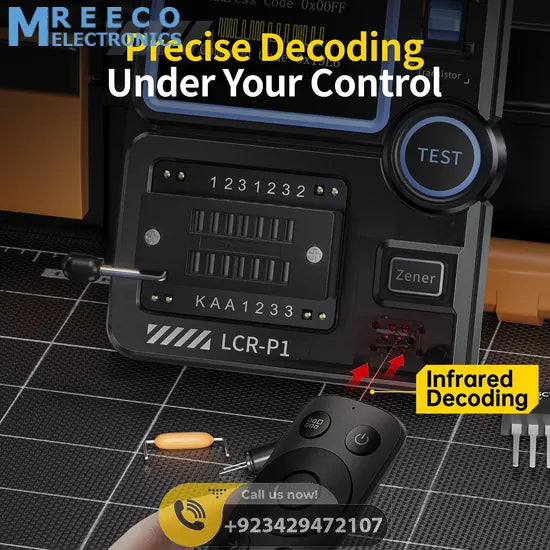 FNIRSI® LCR-P1 Multifunction LCR Transistor Capacitor Tester