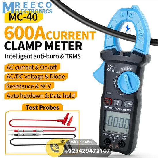 FNIRSI® MC-40 Clamp Meter Digital Multimeter