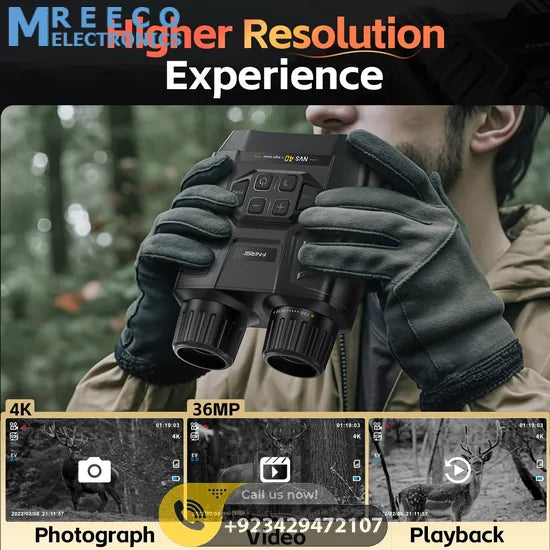 FNIRSI® NVS-40 4K HD Binocular Night Vision Infrared 6x Digital Zoom