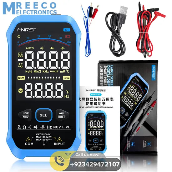 FNIRSI® S1 Large Screen Digital Display Smart Multimeter