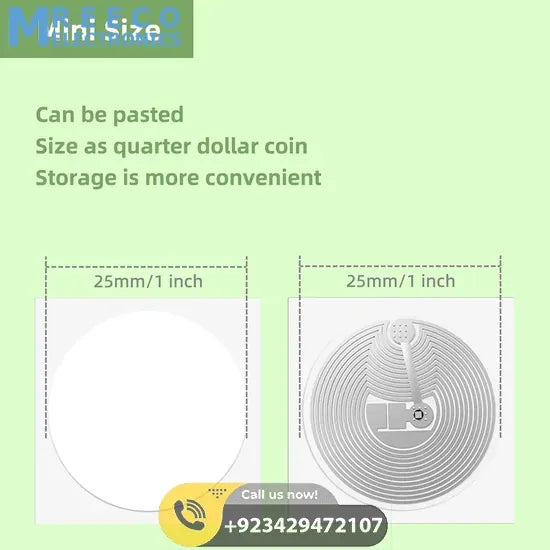 NTAG215 NFC Stickers Round 25mm – Micro NFC Clothing Tag