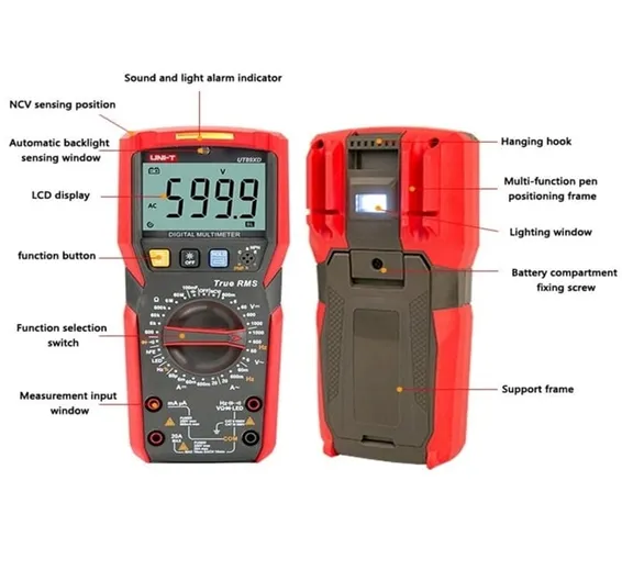 UNI T True RMS Digital Multimeter UT89XD